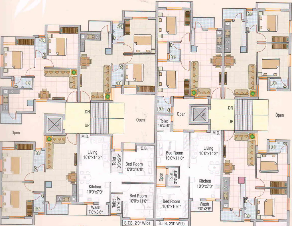 Floor Plan of Shree Maruti Heights in Kotharia, Rajkot - Image 432821