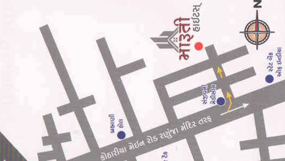 Location of Shree Maruti Heights in Kotharia, Rajkot - Image 432820