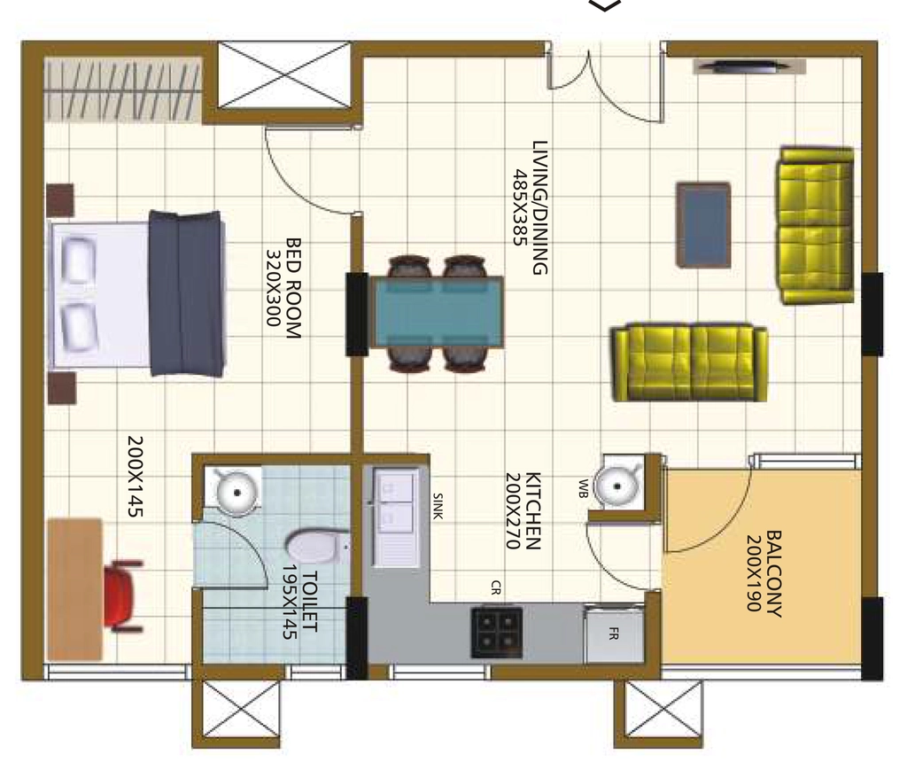 1 BHK Flat in PRS Lakeville in Aakkulam, Thiruvananthapuram - Image 930227