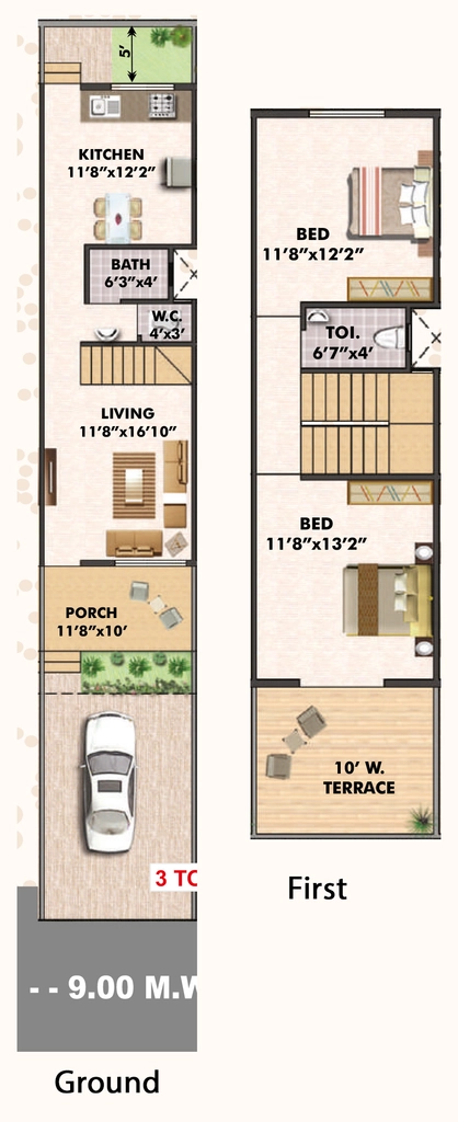 2 BHK House/Villa in Ashirwad Akshar Park in Makhmalabad, Nashik - Image 930376