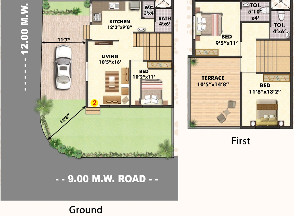 3 BHK House/Villa in Ashirwad Akshar Park in Makhmalabad, Nashik - Image 930378