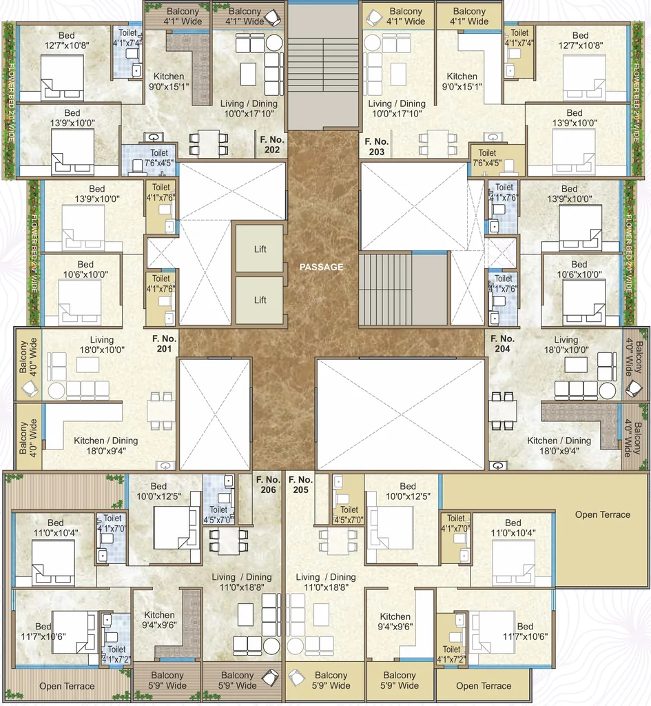 Floor Plan of Kaushalya Empire in Anandvalli, Nashik - Image 433180