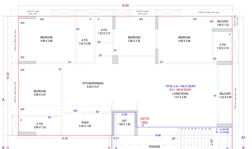 4 BHK Flat in Shyam Luxuria in Mota Varachha, Surat - Image 930272