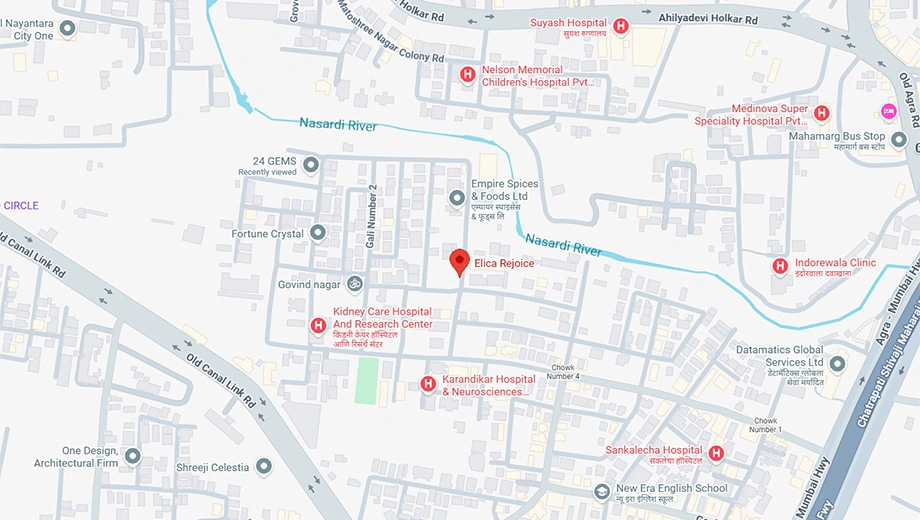 Location of Elica Rejoice in Govind Nagar, Nashik - Image 433225