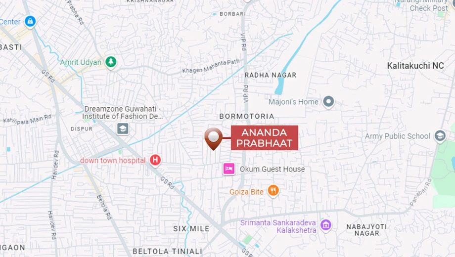 Location of Ananda Prabhaat in Bormotoria, Guwahati - Image 432983