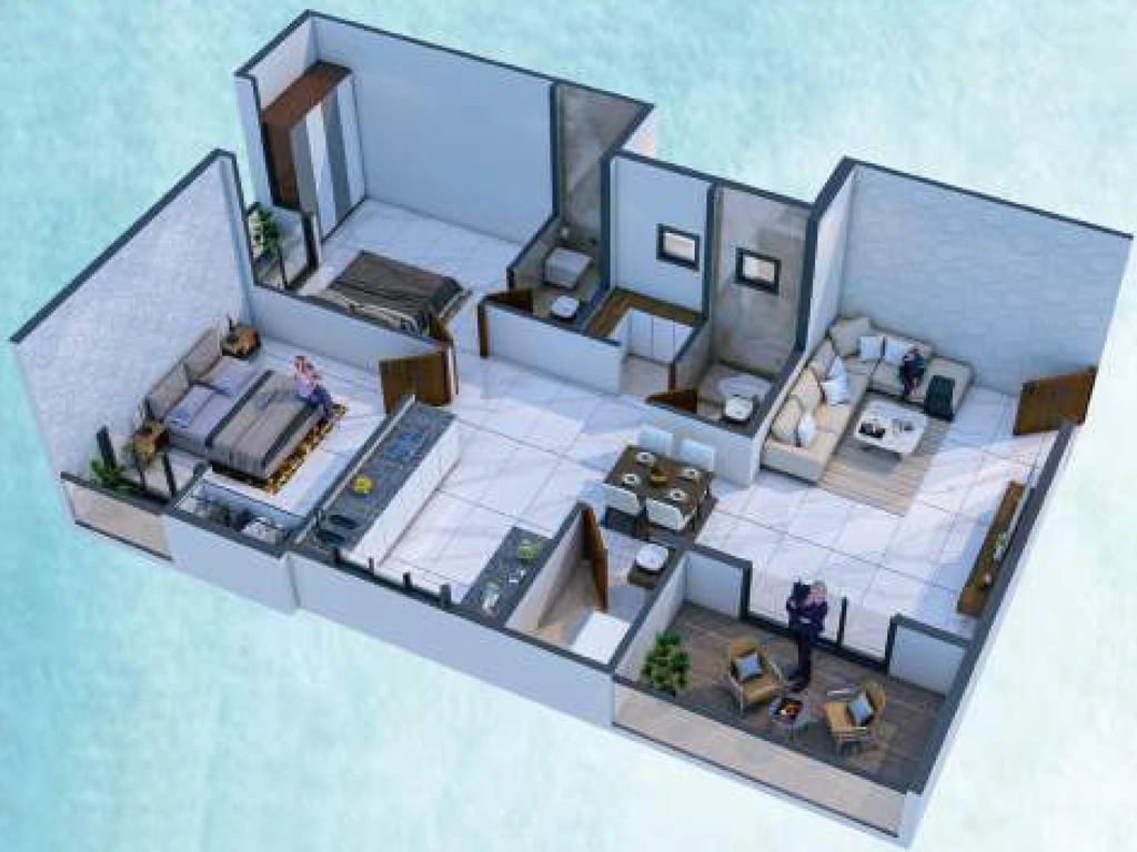 2 BHK Flat in Shree Gajanan Residency in Pathardi Phata, Nashik - Image 930373