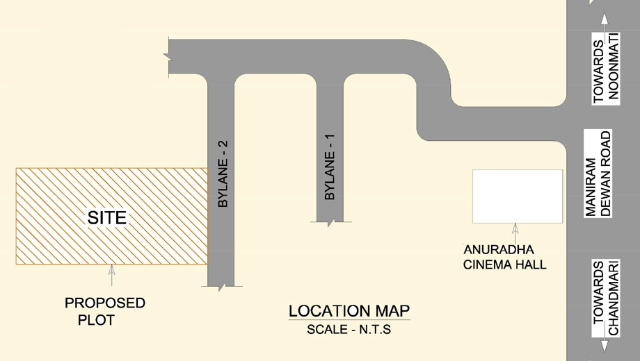 Location of BB Nihal Enclave in Bamunimaidam, Guwahati - Image 433023