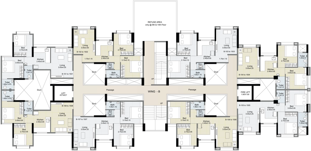 Floor Plan of Jaikumar Shubharambh in Panchavati, Nashik - Image 433202