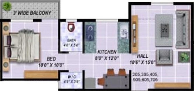 1 BHK Flat in Om Suman Avenue in Govind Nagar, Nashik - Image 930338