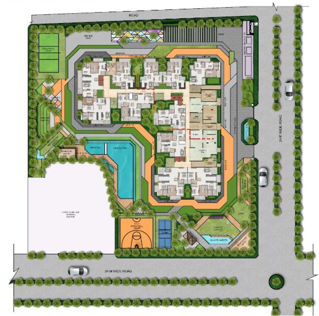 Master Plan of Divyansh Orion Homes in NH 24, Ghaziabad - Image 433019
