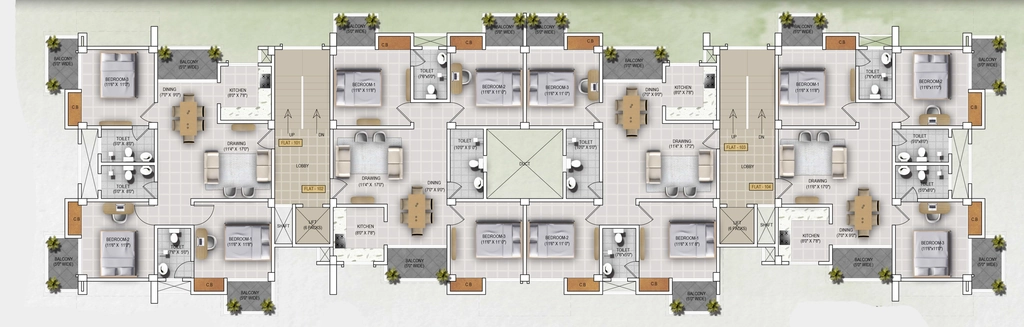 Floor Plan of Heritage Adabari in Adabari, Guwahati - Image 433014