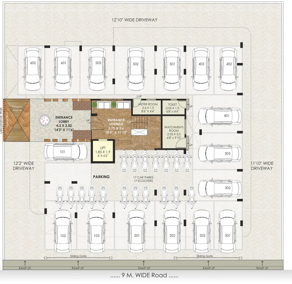 Master Plan of SAN Orchid Residency in Govind Nagar, Nashik - Image 433144