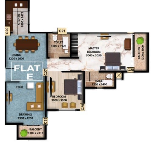 2 BHK Flat in Magnum Pinnacle in Pator Kuchi, Guwahati - Image 930354