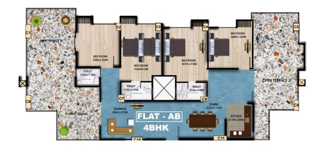 4 BHK Flat in Magnum Pinnacle in Pator Kuchi, Guwahati - Image 930359