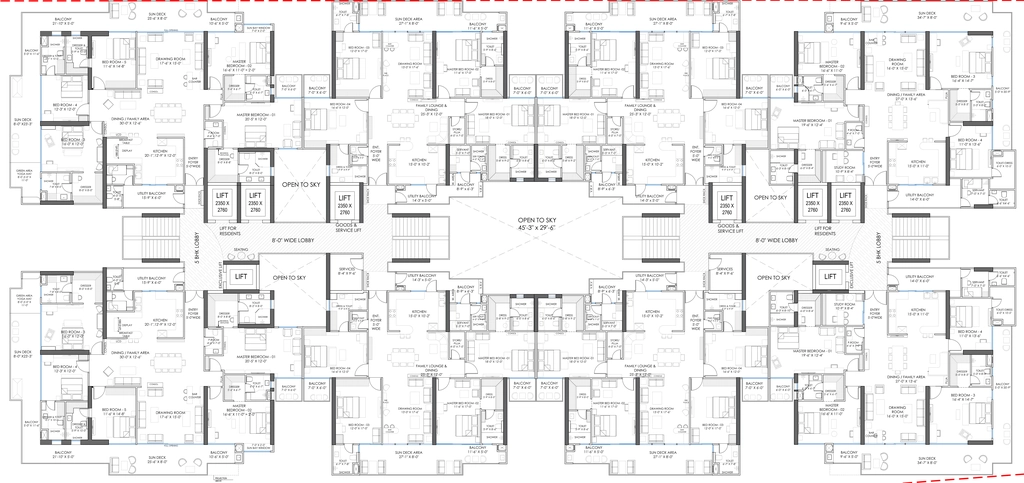 Floor Plan of Harmony The Horizon Residencies in Indirapuram, Ghaziabad - Image 433063