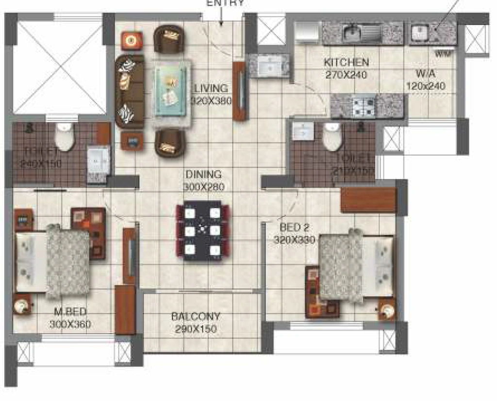 2 BHK Flat in SFS Avenue in Peroorkada, Thiruvananthapuram - Image 930430