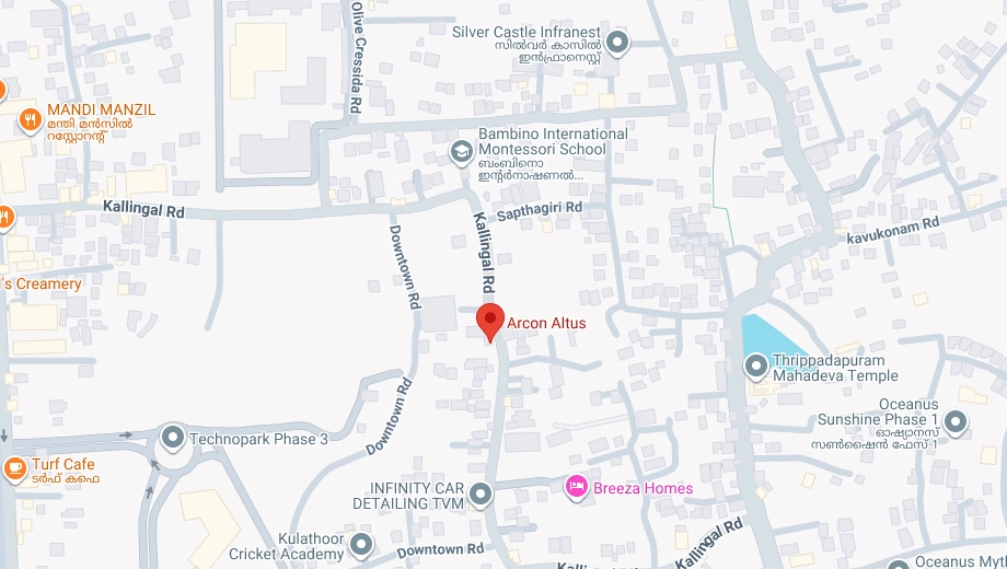 Location of Arcon Altus in Kazhakootam, Thiruvananthapuram - Image 433350