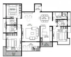 3 BHK Flat in Artech The Address in Kuravankonam, Thiruvananthapuram - Image 930448