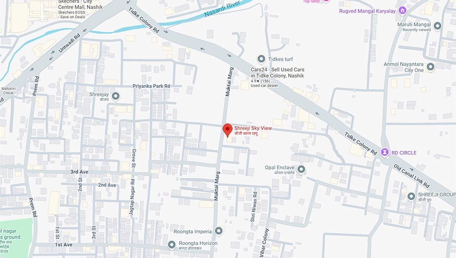 Location of Shreeji Sky View in Govind Nagar, Nashik - Image 433289