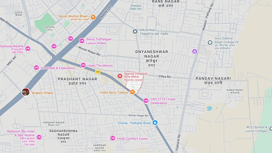 Location of Shreevastu Residency in Pathardi Phata, Nashik - Image 433296