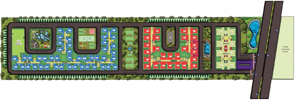 Master Plan of Manju J Red Apple Homez in Sikrod, Ghaziabad - Image 433317