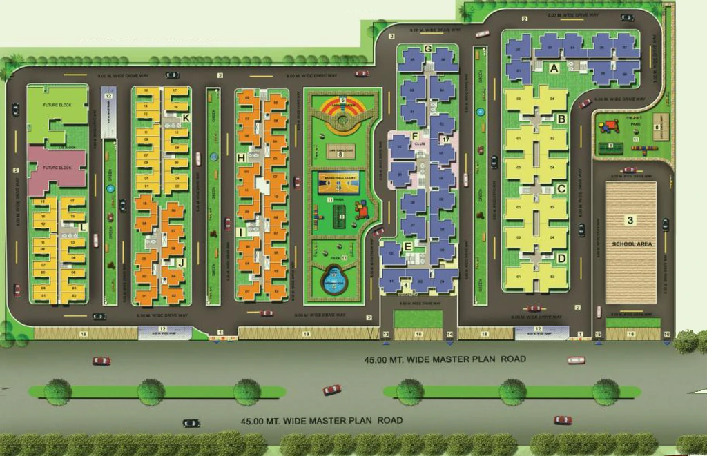 Master Plan of Manju J Red Apple Homez in Sikrod, Ghaziabad - Image 433316
