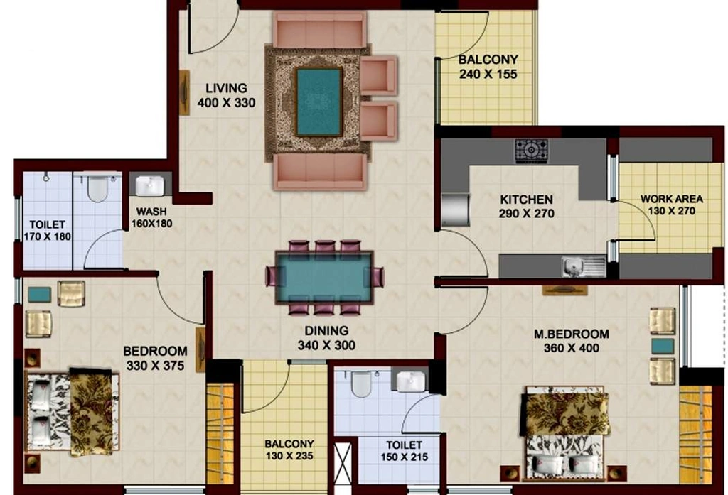 2 BHK Flat in Cordon Sreevalsam in Sasthamangalam, Thiruvananthapuram - Image 930463