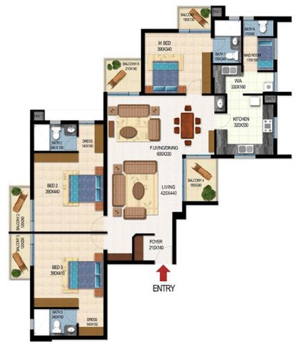3 BHK Flat in GIE Royal Orchid in Kuravankonam, Thiruvananthapuram - Image 930505