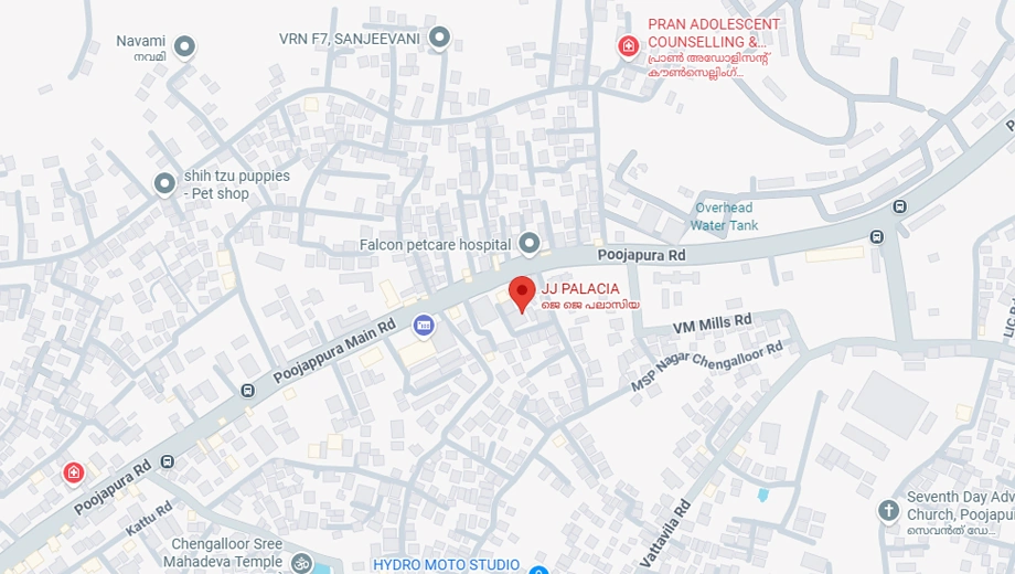 Location of JJ Palacia in Poojappura, Thiruvananthapuram - Image 433532