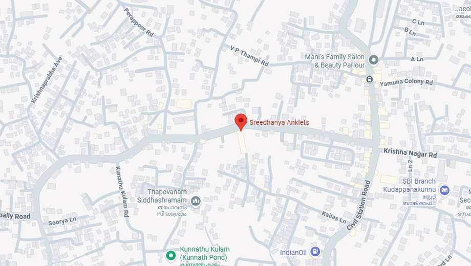 Location of Sree Dhanya Anklets in Kudappanakunnu, Thiruvananthapuram - Image 433732