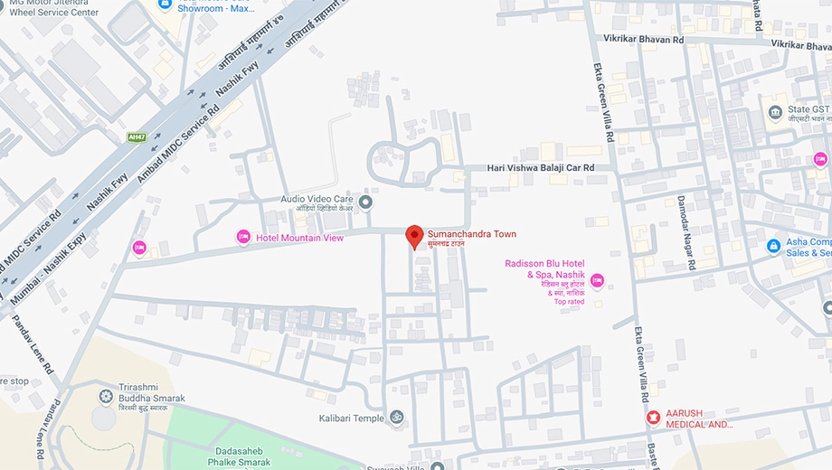 Location of Sumanchandra Town in Pathardi Phata, Nashik - Image 433426