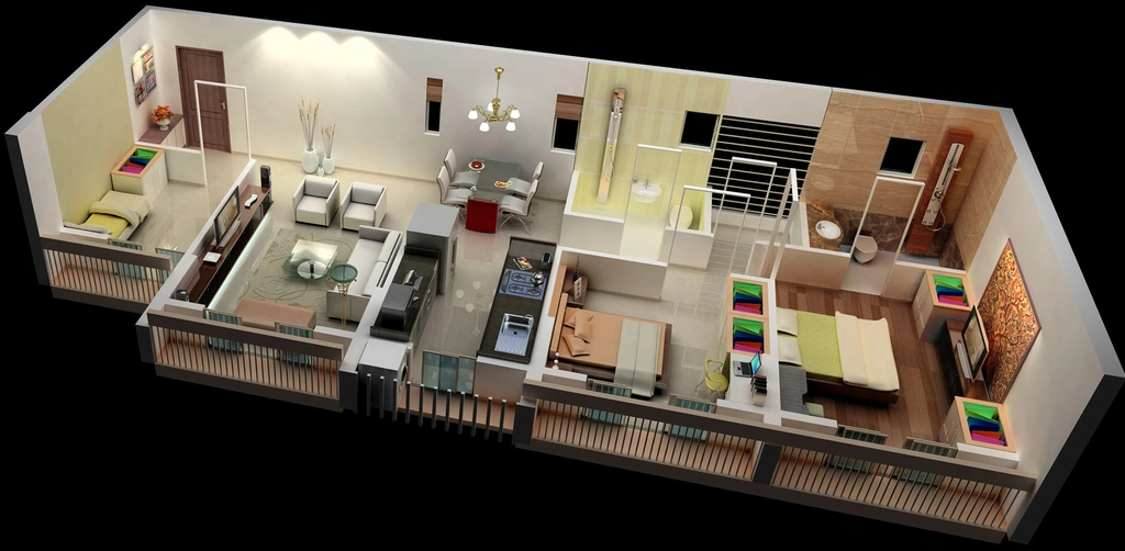 2.5 BHK Flat in Thakker Eva Luxuria in Dwarka, Nashik - Image 930483