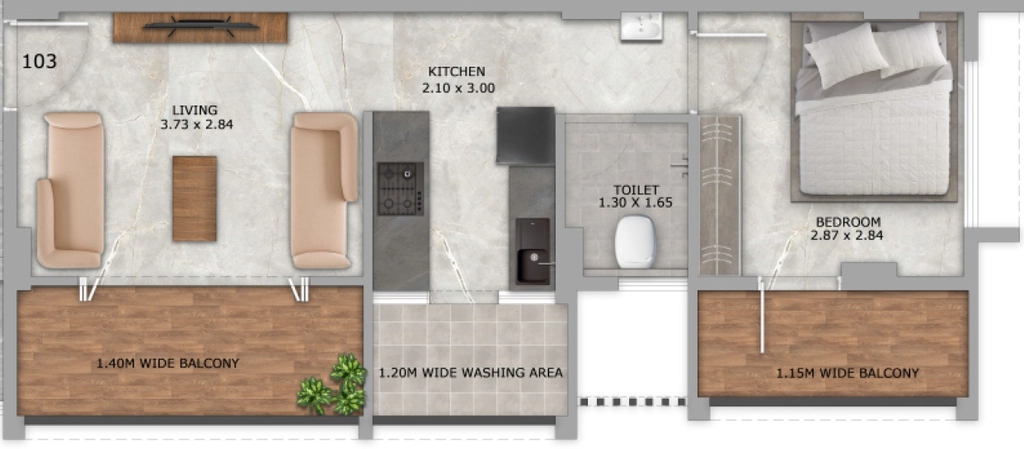 1 BHK Flat in Thankars Kashi Dham Phase 1 in Panchavati, Nashik - Image 930485