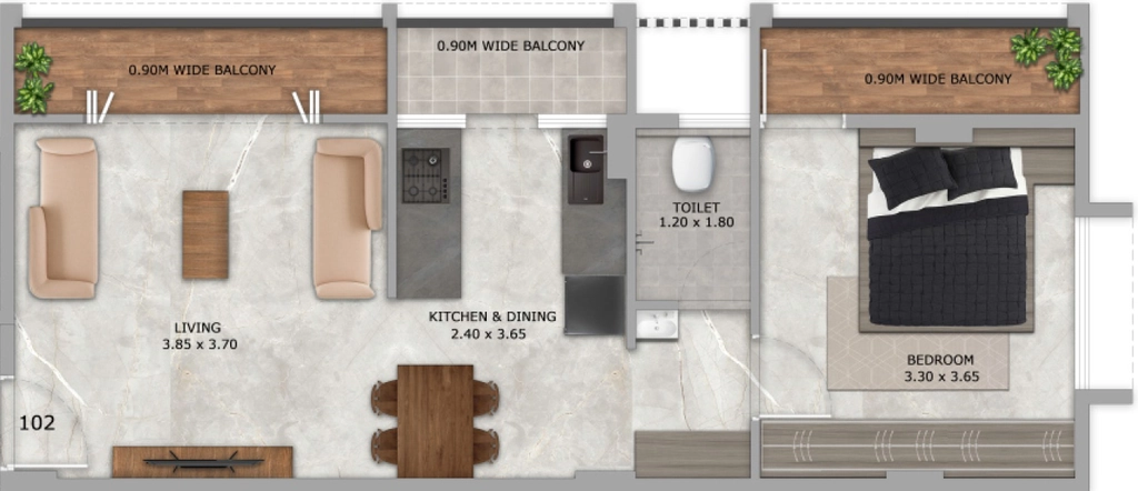 1 BHK Flat in Thankars Kashi Dham Phase 1 in Panchavati, Nashik - Image 930486