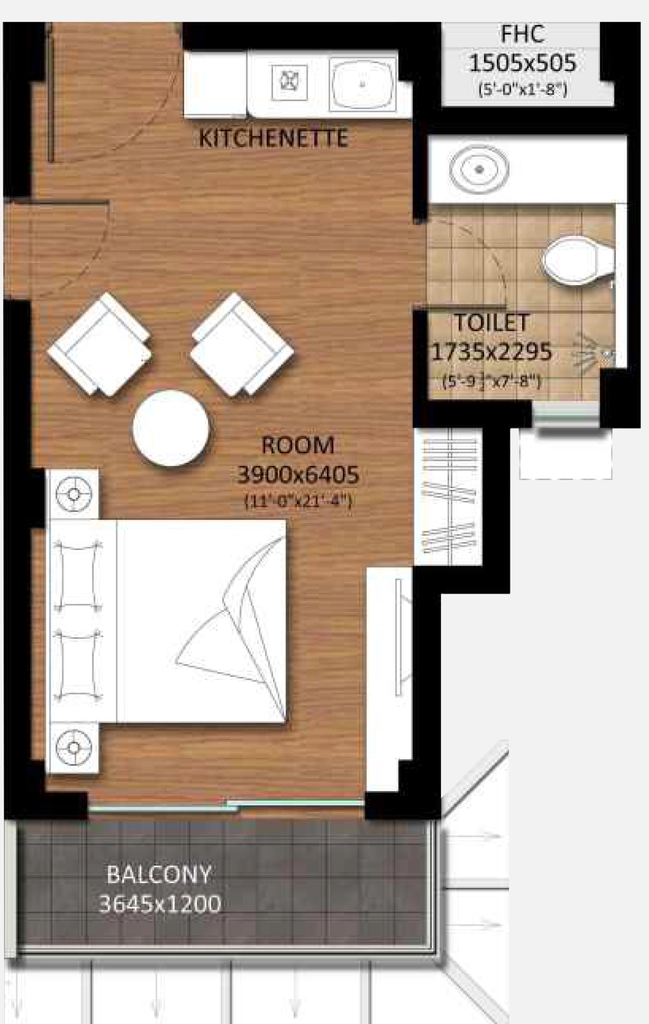 1 RK Flat in RBS Nilaya Heights in Haridwar Road, Dehradun - Image 930517
