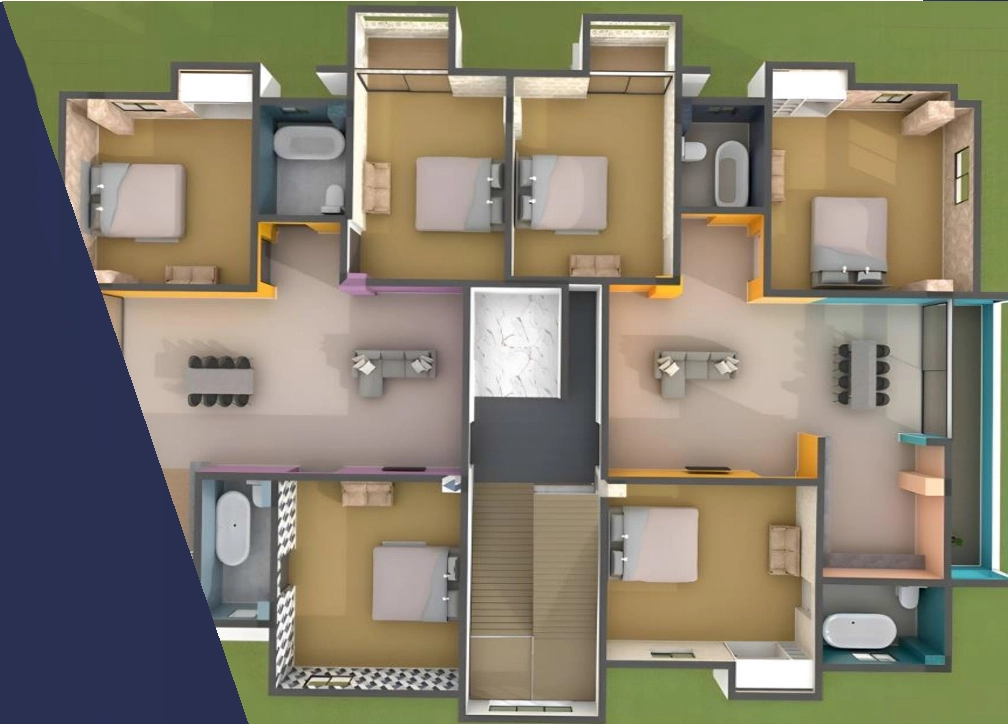 Floor Plan of D Magnum Tiara in Bormotoria, Guwahati - Image 433776
