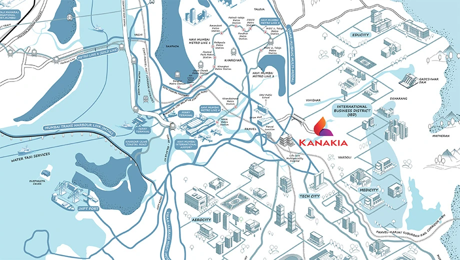 Location of Kanakia Valley in Panvel, Navi Mumbai - Image 433650