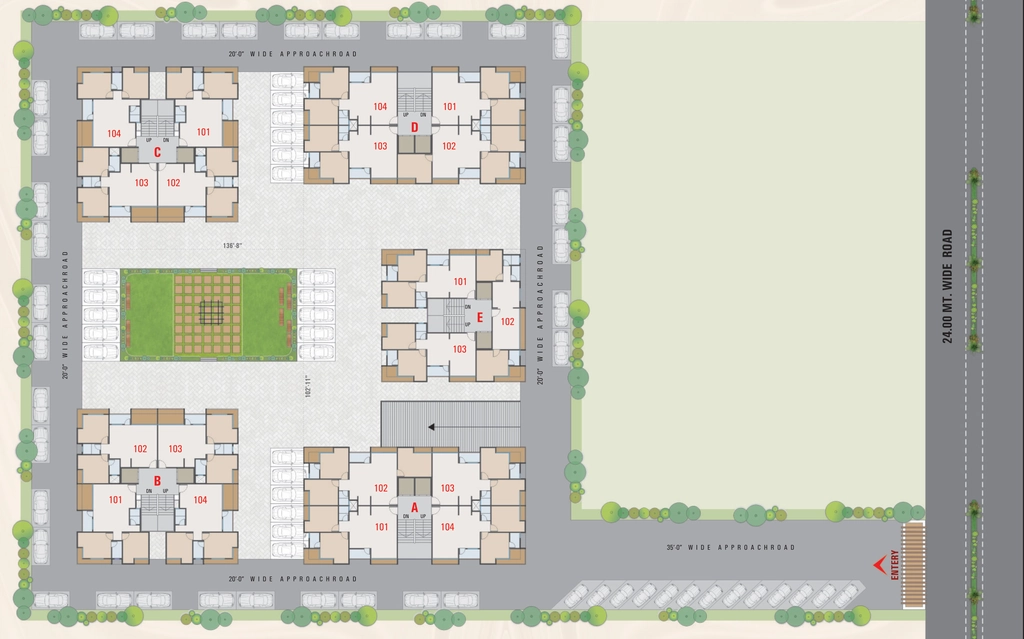 Master Plan of Maruti Shivant Arena in Sarthana Jakat Naka, Surat - Image 433675