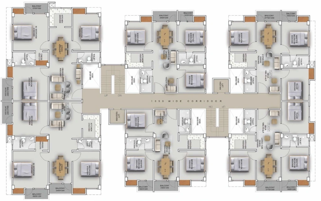 Floor Plan of GSK Purnima Niwas in Azara, Guwahati - Image 433784