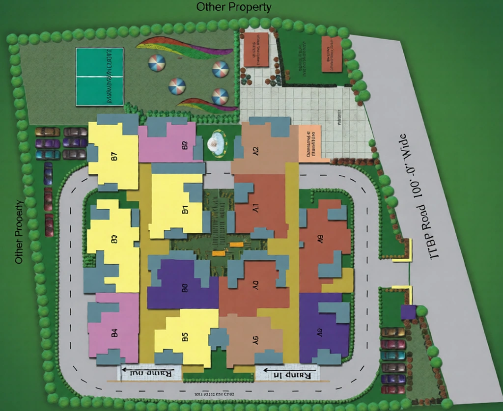 Master Plan of Setia Rock Valley Residency in GMS Road, Dehradun - Image 433634