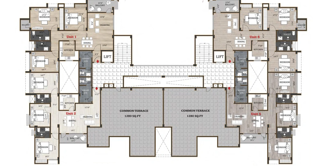 Floor Plan of Percept Metro Heights in Dispur, Guwahati - Image 433803