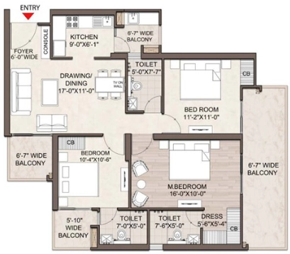3 BHK Flat in SG Orchard in Raj Nagar Extension, Ghaziabad - Image 930551