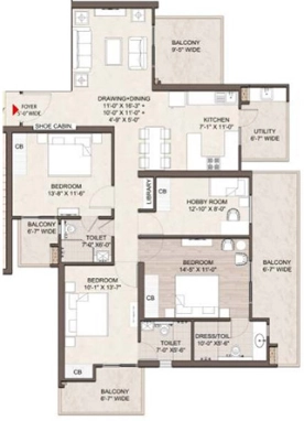 4 BHK Flat in SG Orchard in Raj Nagar Extension, Ghaziabad - Image 930553