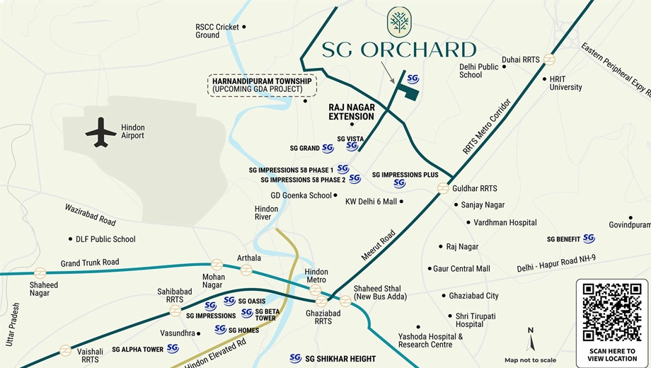 Location of SG Orchard in Raj Nagar Extension, Ghaziabad - Image 433686