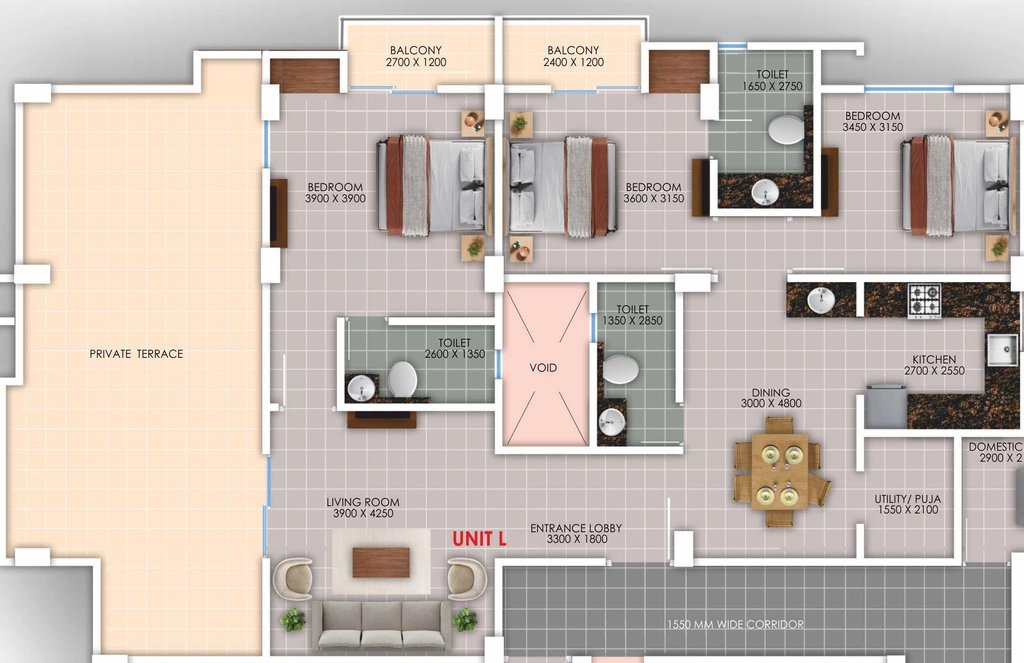 4 BHK Flat in Shivam Greens in Azara, Guwahati - Image 930559