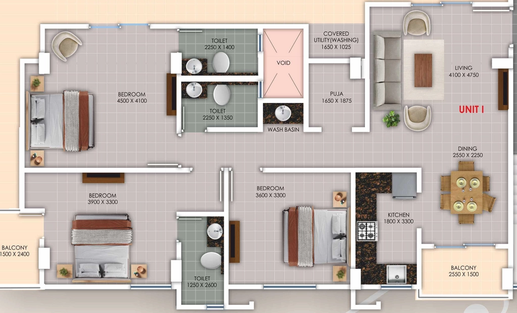 4 BHK Flat in Shivam Greens in Azara, Guwahati - Image 930560