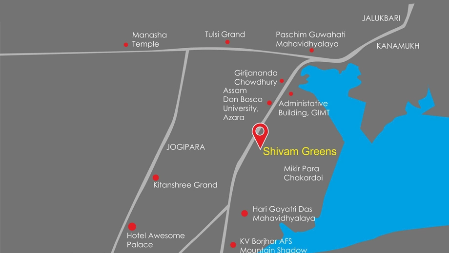Location of Shivam Greens in Azara, Guwahati - Image 433695