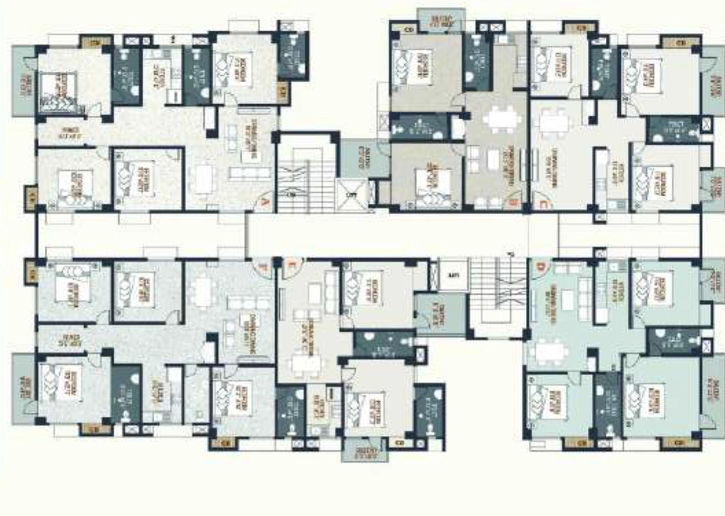 Floor Plan of Skyline Nimmi Complex in Azara, Guwahati - Image 433727