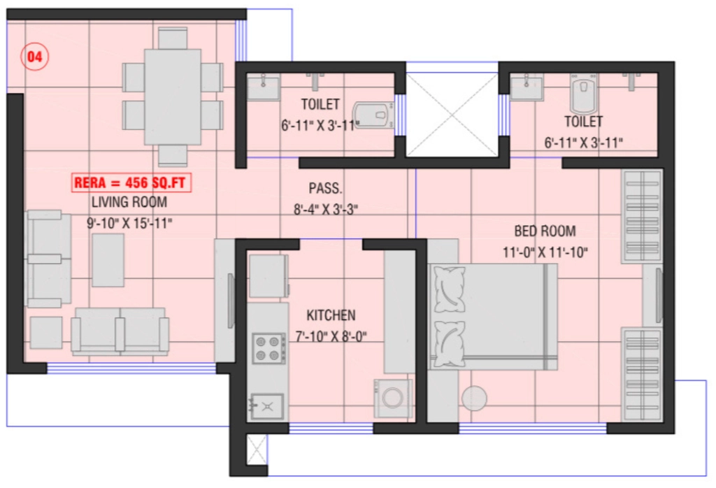 1 BHK Flat in Aquarose Tower in Malad West, Mumbai - Image 930611