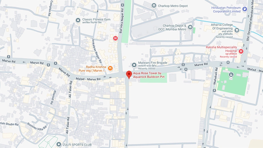 Location of Aquarose Tower in Malad West, Mumbai - Image 433808